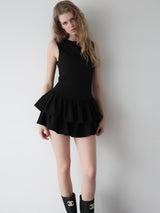 FRILL HEM MINI DRESS