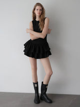 FRILL HEM MINI DRESS