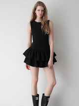 FRILL HEM MINI DRESS