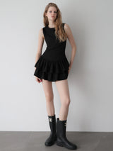 FRILL HEM MINI DRESS