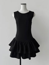 FRILL HEM MINI DRESS