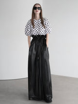 polka dot blouse