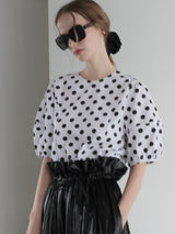 polka dot blouse