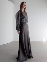 puff sleeve sweat - 起毛なし -
