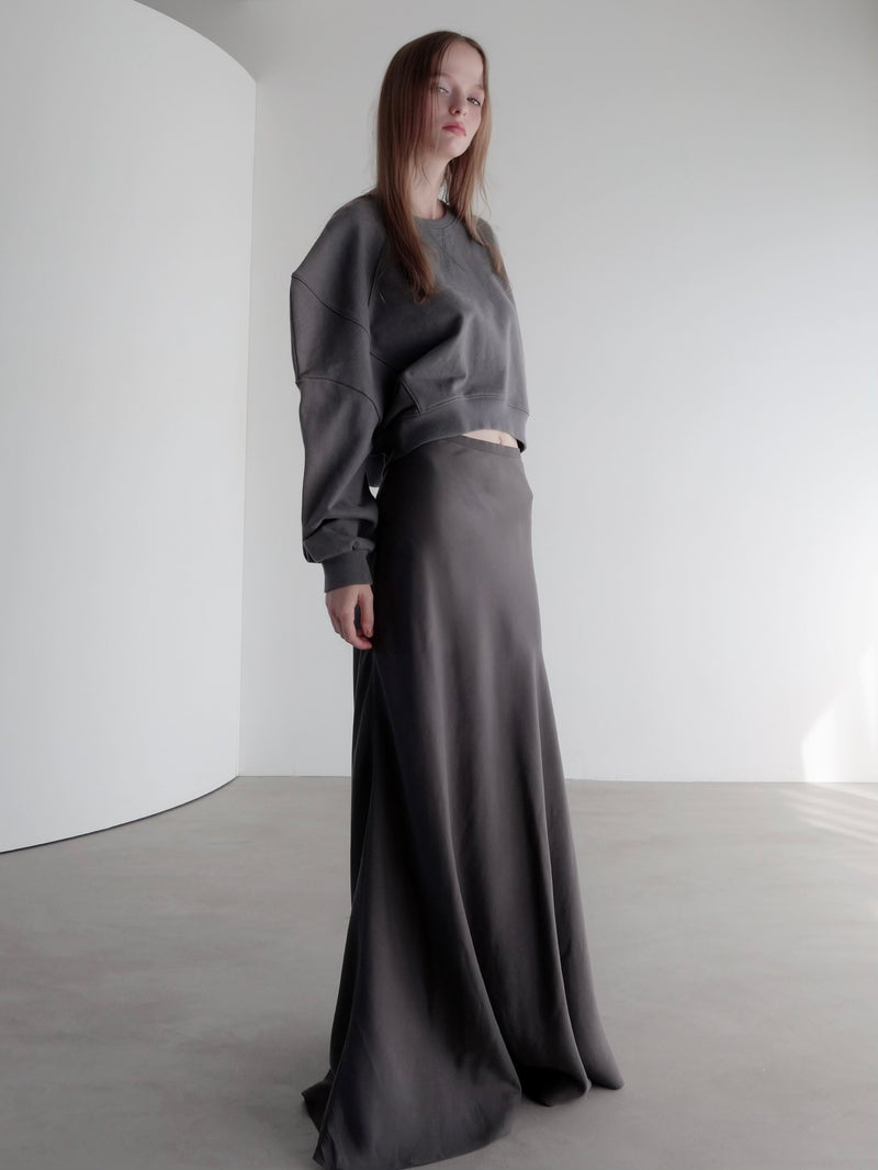 puff sleeve sweat - 起毛なし -