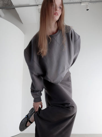 puff sleeve sweat - 起毛なし - – AMOMMA puff sleeve sweat - 起毛なし - – AMOMMA