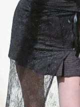 新作【阪急うめだ本店POP UP】 SPANGLE LACE WRAP SKIRT