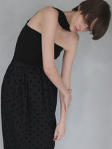 [ SAMPLE SALE ] NECK BELT KNIT BARE TOP