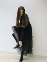 予約【阪急うめだ本店POP UP】 TIERED TULLE SKIRT