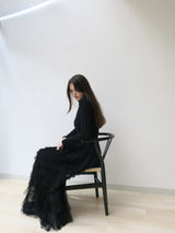 予約【阪急うめだ本店POP UP】 TIERED TULLE SKIRT