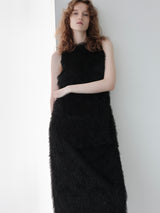FEATHER SHAGGY DRESS