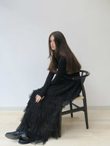 予約【阪急うめだ本店POP UP】 TIERED TULLE SKIRT