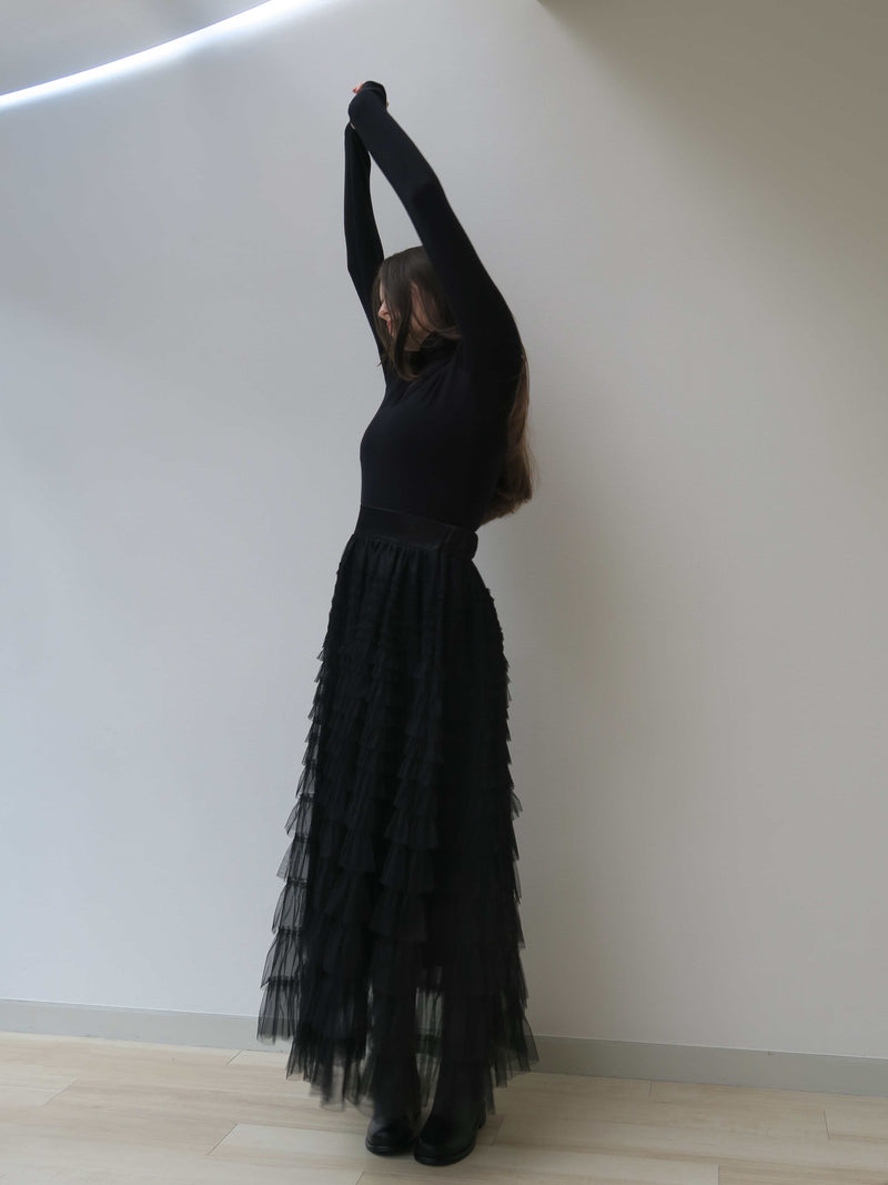 予約【阪急うめだ本店POP UP】 TIERED TULLE SKIRT