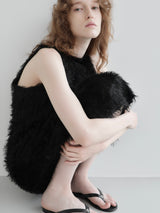 FEATHER SHAGGY DRESS