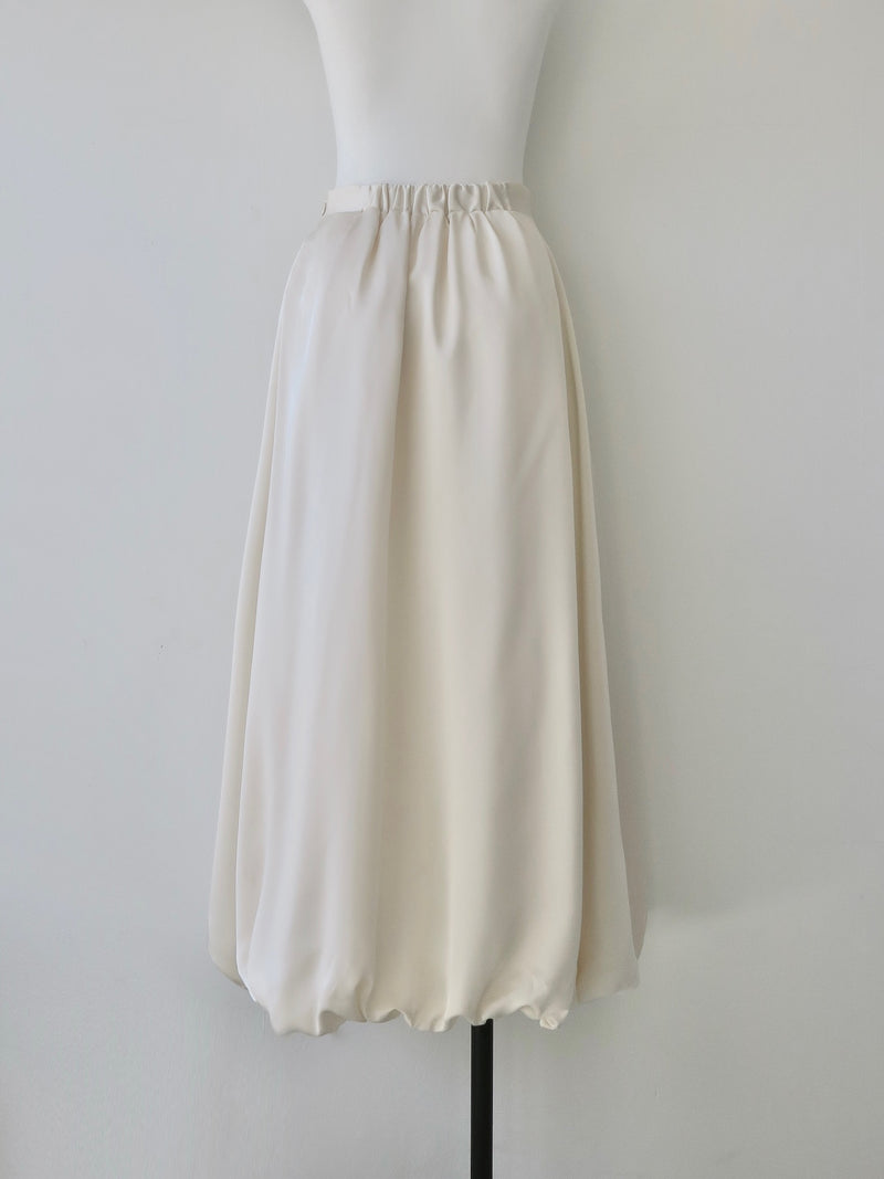 satin cocoon skirt