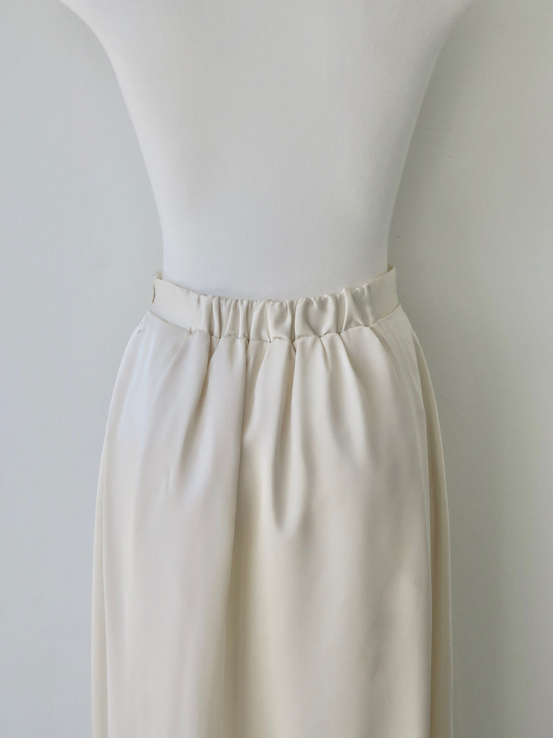 satin cocoon skirt