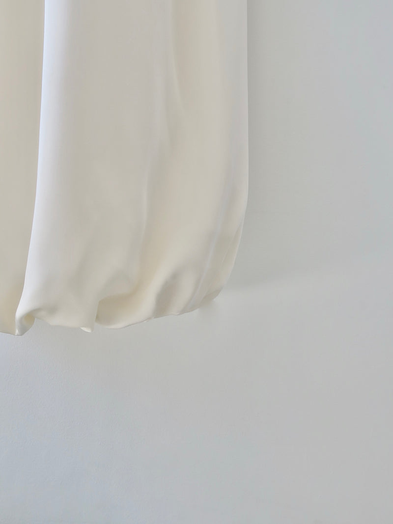 satin cocoon skirt