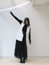 【阪急うめだ本店 POP UP】BACK RIBBON GILET (WHITE)