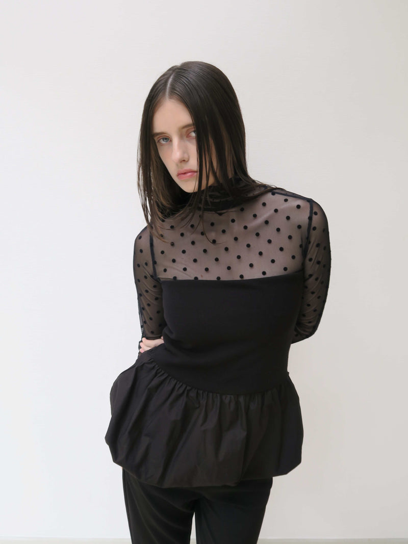 【阪急うめだ本店 POP UP】SHEER DOT TURTLE TOPS