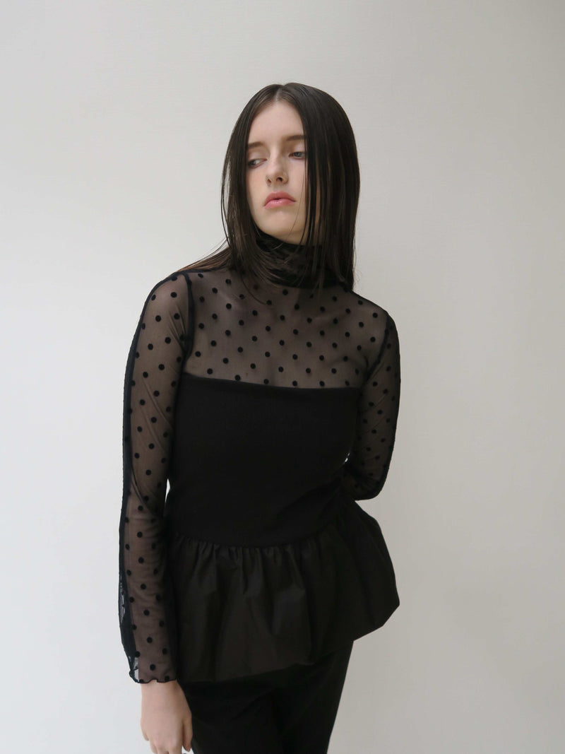 【阪急うめだ本店 POP UP】SHEER DOT TURTLE TOPS