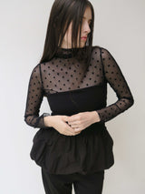 【阪急うめだ本店 POP UP】SHEER DOT TURTLE TOPS