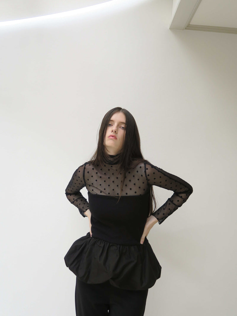 【阪急うめだ本店 POP UP】SHEER DOT TURTLE TOPS