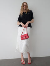 SPARKLING SHEER FLOWER SKIRT