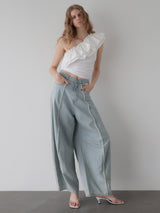 RAFFLE FRILL ONE SHOULDER TOPS