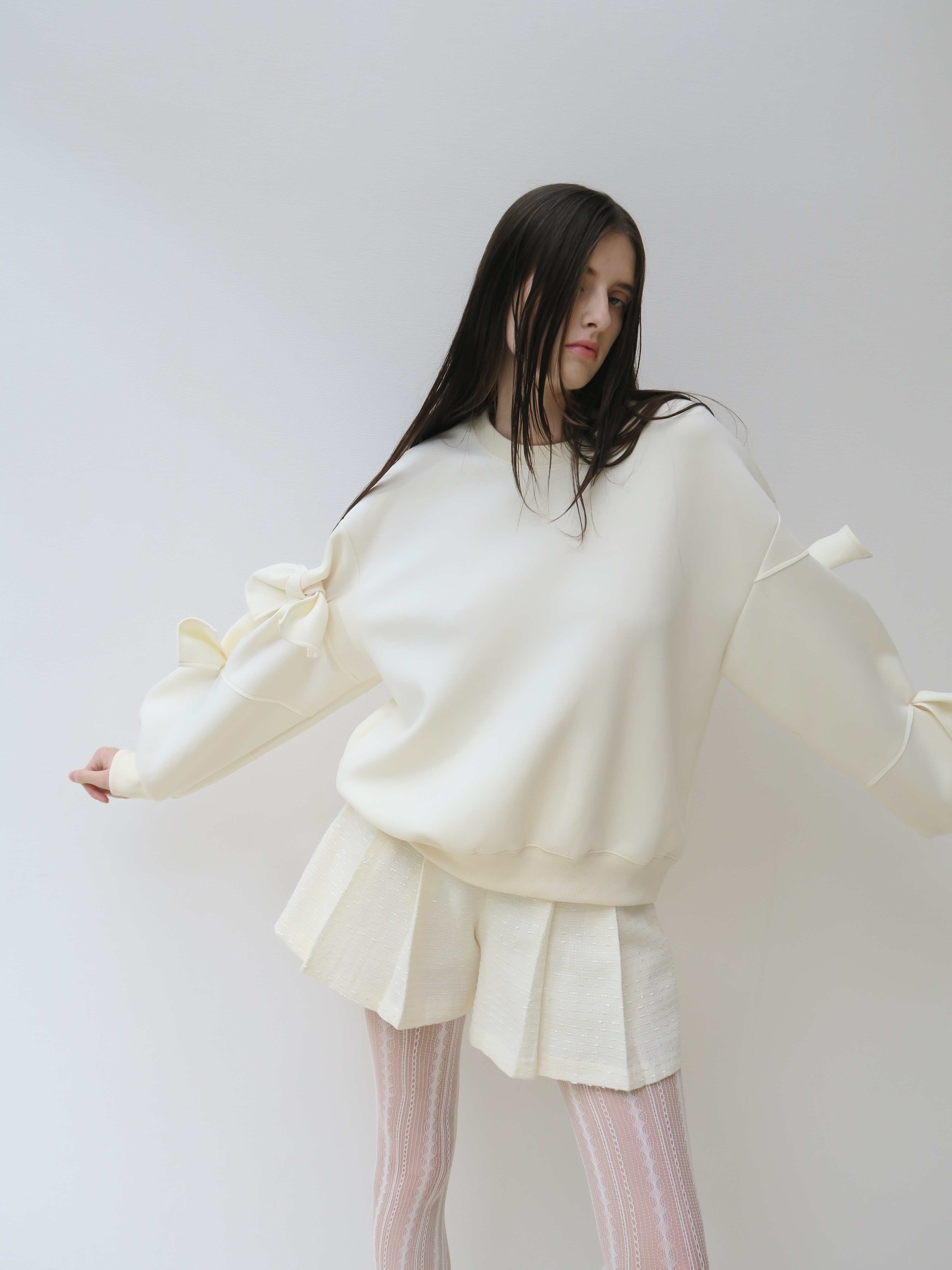 AMOMMA アモナ RIBBON SLEEVE SWEAT 4CEB7625-6C5D-4419-90F3-