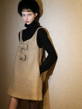 WOOL LAME RIB TURTLE KNIT