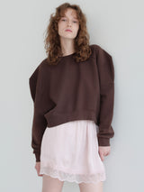 PUFF SLEEVE SWEAT - 起毛なし -