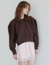 PUFF SLEEVE SWEAT - 起毛なし -