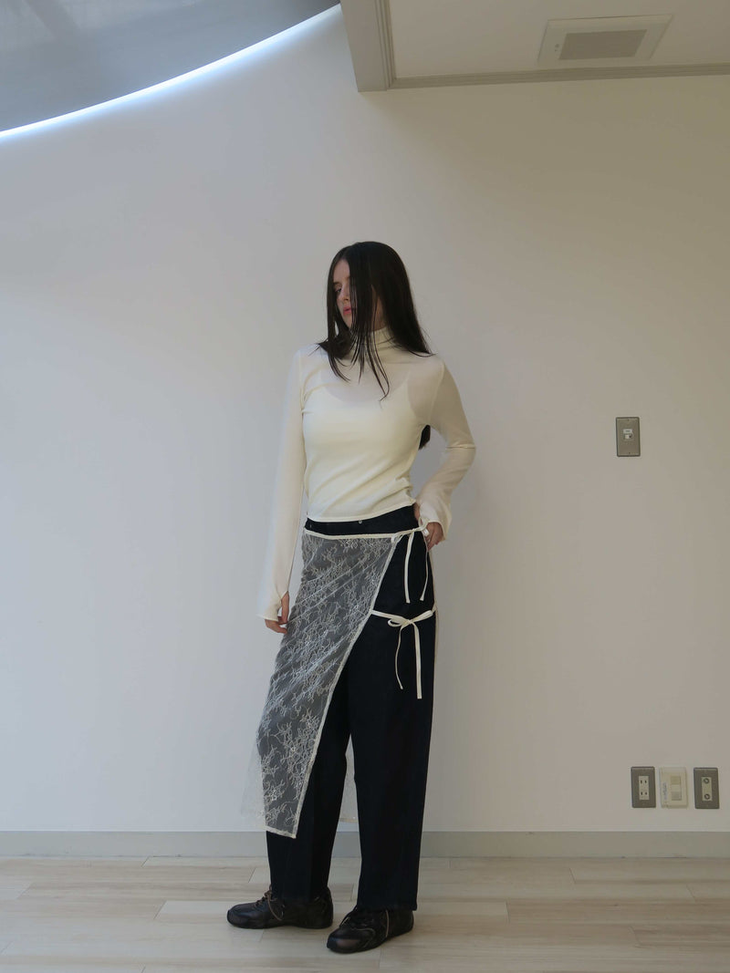 新作【阪急うめだ本店POP UP】 SPANGLE LACE WRAP SKIRT