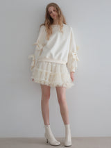AUDREY TIERED TULLE SKIRT
