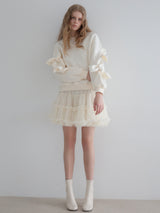 AUDREY TIERED TULLE SKIRT