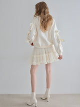 AUDREY TIERED TULLE SKIRT