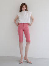 GINGHAM CAPRI PANTS