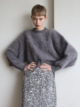 [ SAMPLE SALE ] ANGORA CROPPED KNIT