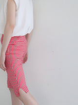 GINGHAM CAPRI PANTS