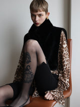 MINK LIKE NECK WARMER VEST