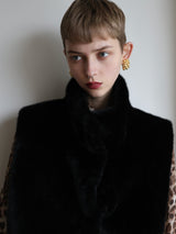 MINK LIKE NECK WARMER VEST