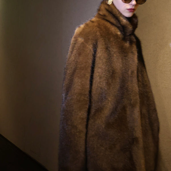MINK LIKE FUR JACKET COAT – AMOMMA