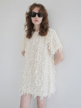 FRILL TEXTURE MINI DRESS