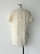 FRILL TEXTURE MINI DRESS