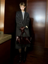 CASHMERE PADDED LONG COAT