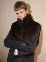 MINK LIKE NECK WARMER VEST