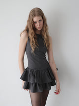 FRILL HEM MINI DRESS
