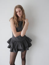 FRILL HEM MINI DRESS