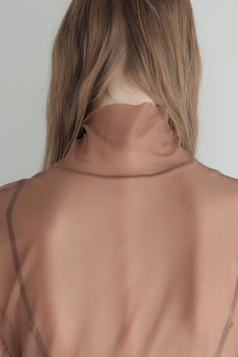 long sleeve sheer tops