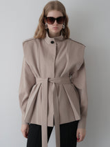 HIGH NECK TRENCH JACKET